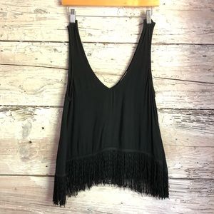 Fringe V neck top by Show Me Your Mumu